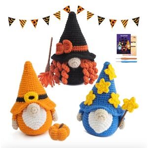 Pop Crochet Gnome Kit Craft Supplies DIY Beginners